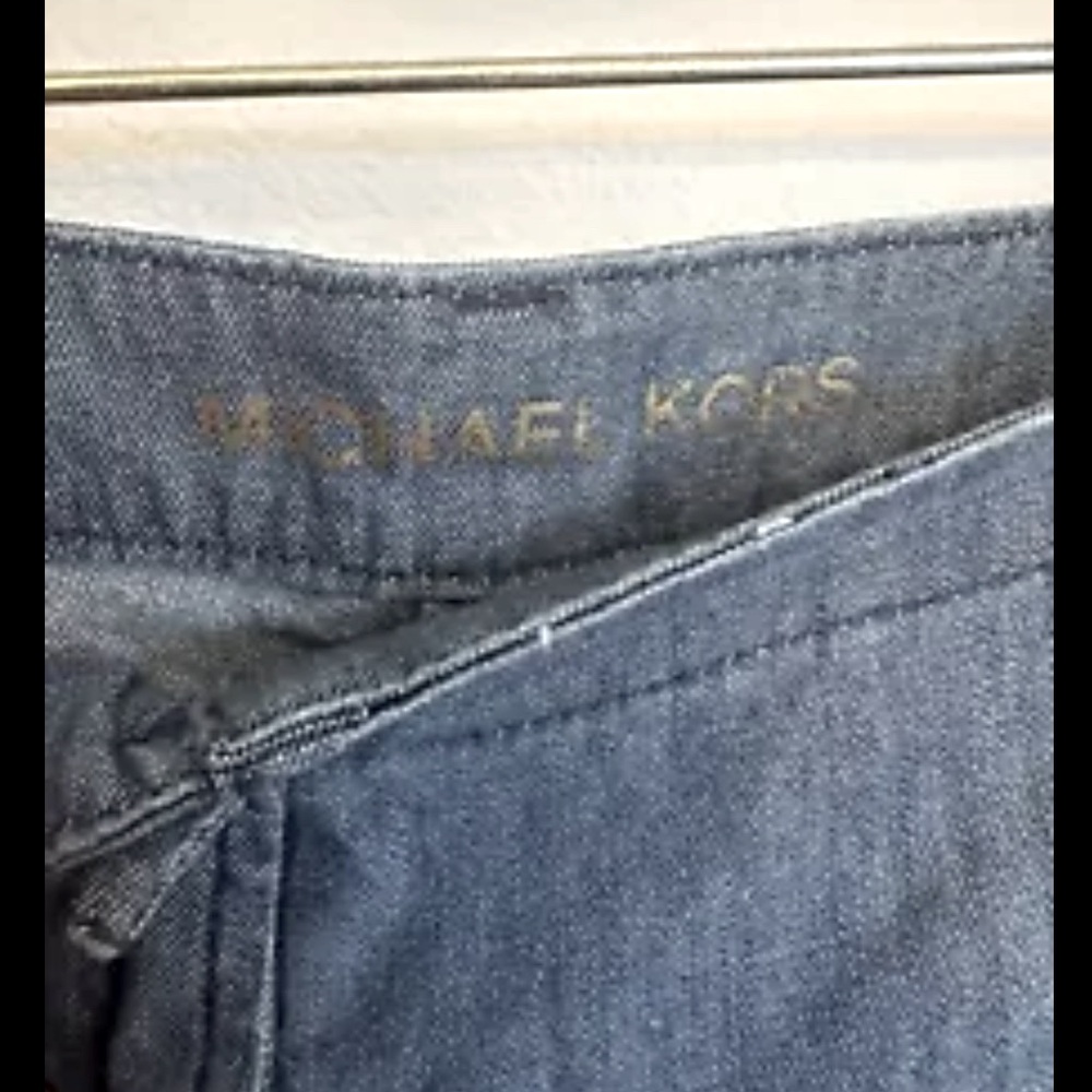 NWT MICHAEL by Michael Kors Blue Wide Leg Shorts Womens Size 20 Culottes Plus - Picture 5 of 7